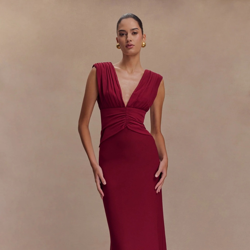 Meshki Monique Maxi dress plum size M